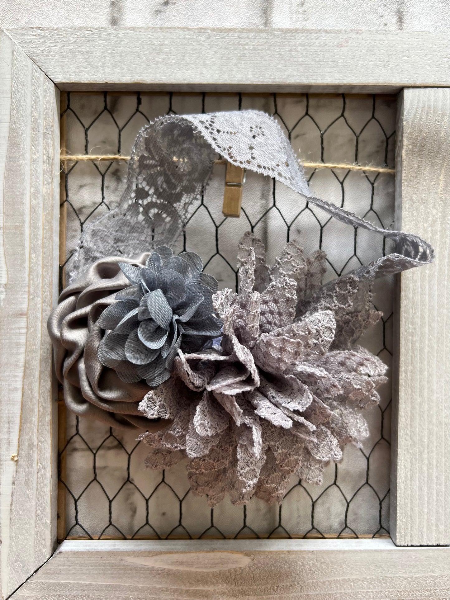 Grey Baby Bow