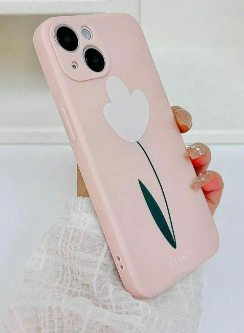 Flower Pattern Anti-fall Phone Case
