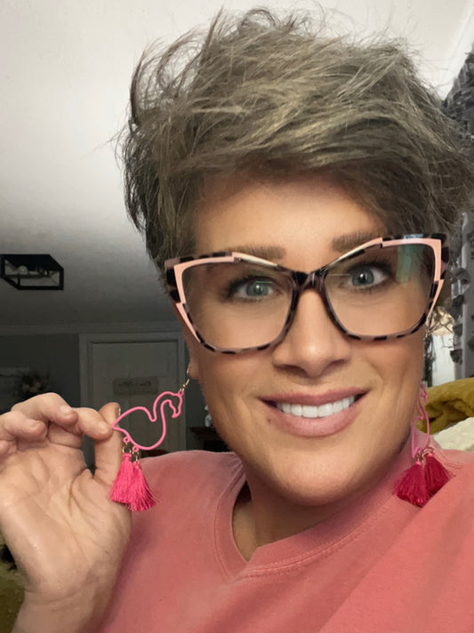 Flamingo Drop Earrings