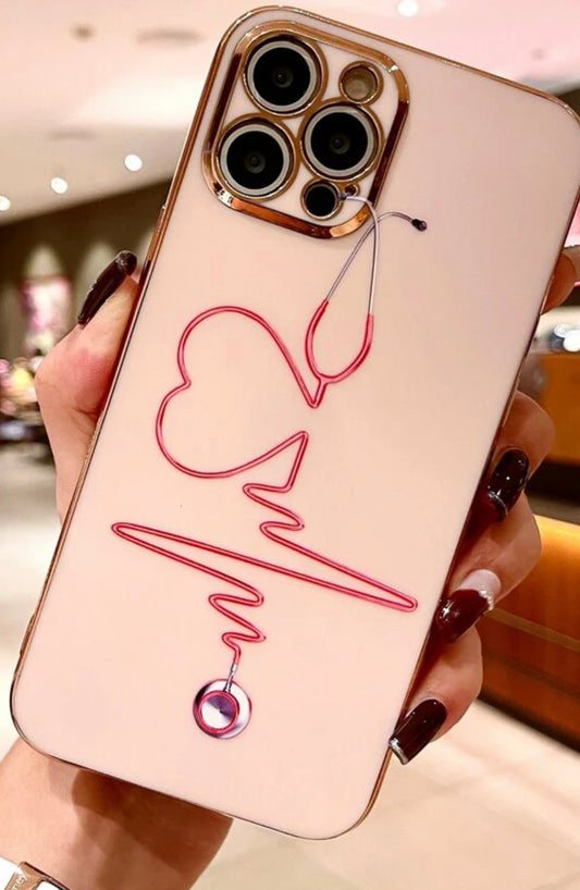 Stethoscope Pattern Phone Case