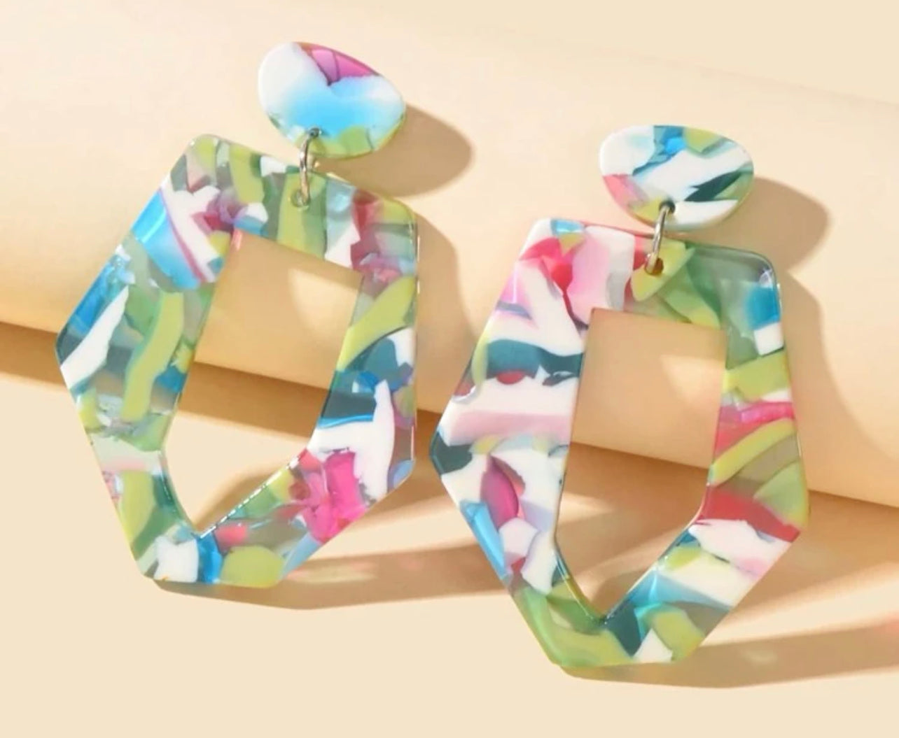 Geometric Drop Earrings